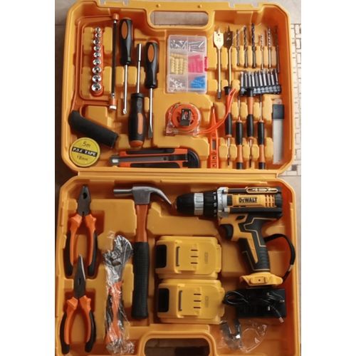 2-2.jpg Dewalt 21V Cordless Electric Drill 47PC Tool Set WITH 2 Batteries - Image 1