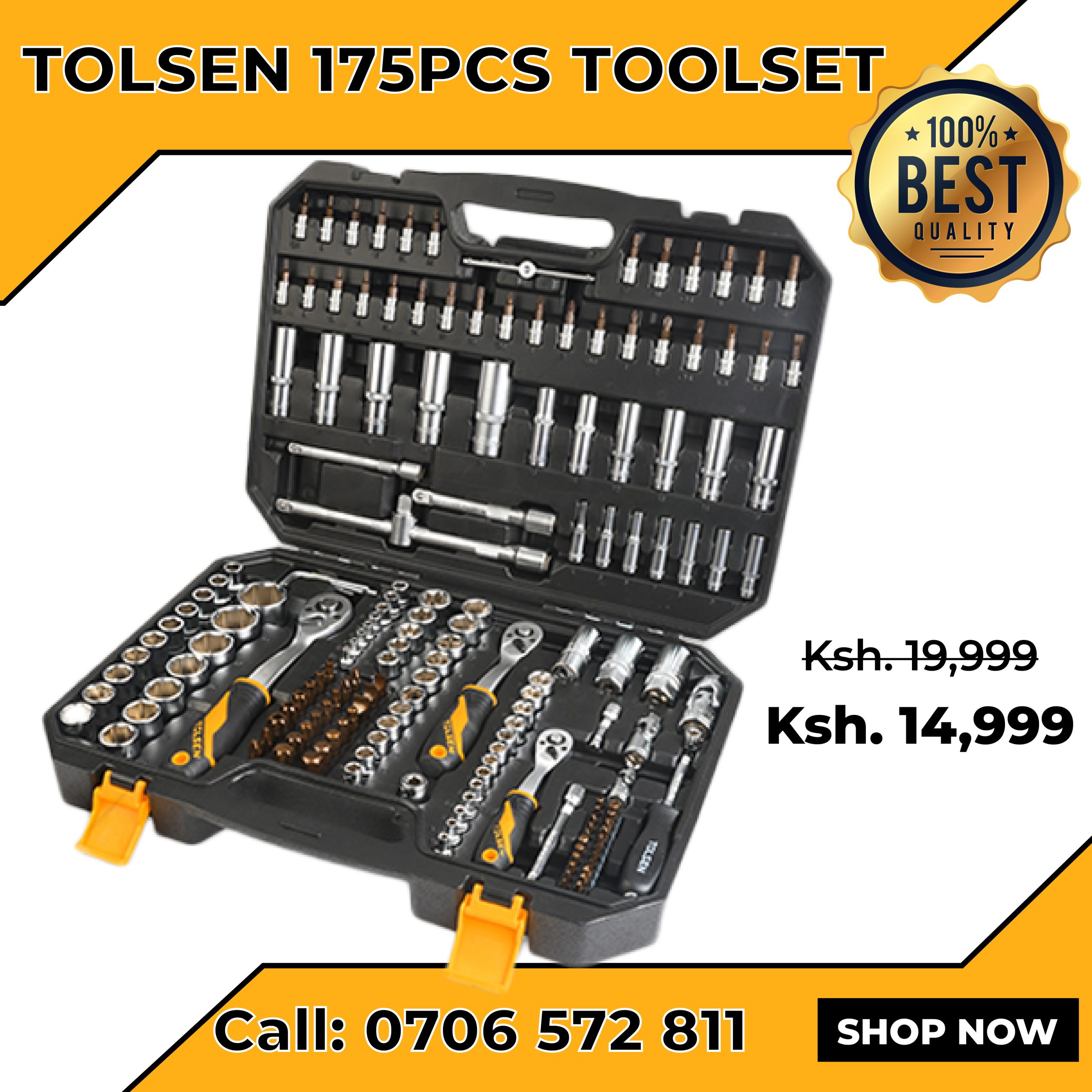 TOLSEN-175-PCS-01-scaled-1.jpg Tolsen 175Pcs toolset - Image 1