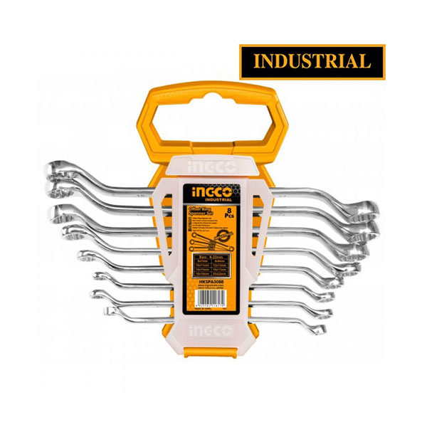 offset-ring-spanner-set-ingco-hkspa3088-ingco-hassanco-trading.jpg Offset Ring Spanner Set INGCO HKSPA3088 - Image 1