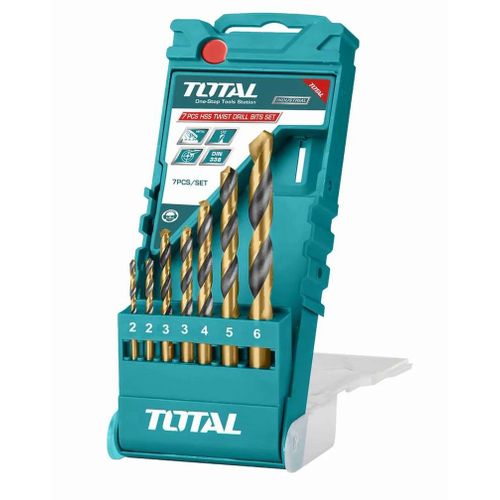1-21.jpg Total HSS twist drill bits set 7pcs - Image 1