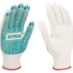 Total Knitted&PVC dots gloves Size: 10 (XL)-12 pairs