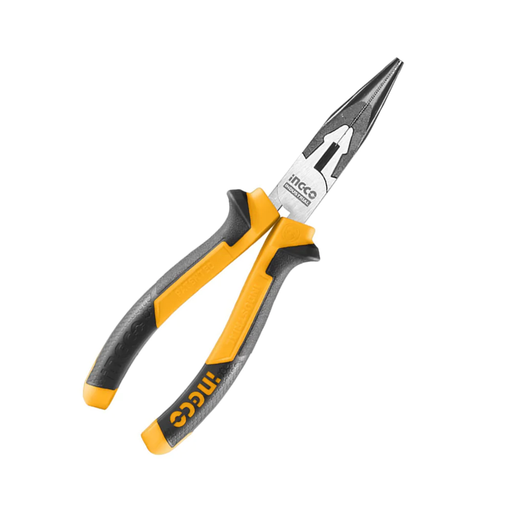 172-1.webp Ingco Long nose pliers Size:6"/160mm - Image 1