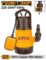 Ingco Sewage submersible pump 750W(1.0HP) Max.head:8m - Image 2