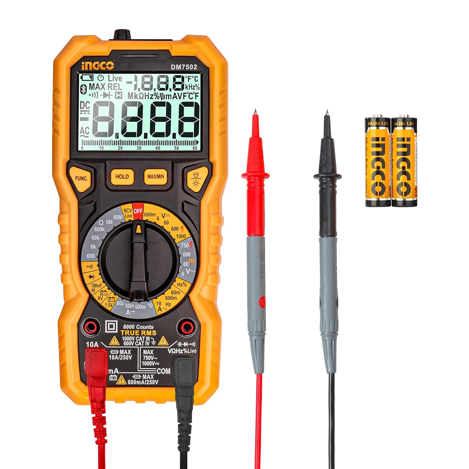 3-22.jpg Ingco Digital multimeter 1000v 6000 counts - Image 1