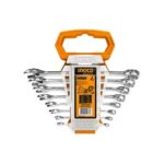 Ingco 8pcs combination spanner set Size:6-19mm