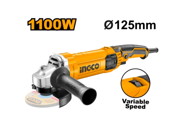Ingco Angle grinder 1100W 125mm - Prismart Enterprises