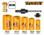 Ingco Bi-metal hole saw set 7pcs - Image 2