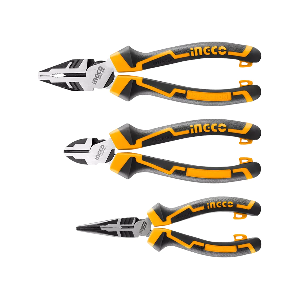 INGCO-3-Pcs-high-leverage-pliers-set-HKHLPS2831.webp Ingco 3 Pcs high leverage pliers set - Image 1