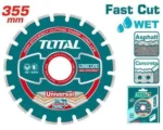 Total Diamond disc for asphalt and concrete cutting 355mm(14")X25.4mm - Image 3