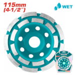 Total Diamond Cup Wheels Double Row Segmented Diameter:115mm - Image 2