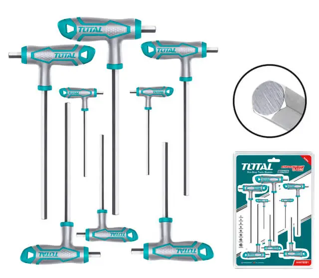 THHW8081-t-handle.webp Total 8 Pcs T-handle hex wrench set-2 Sets - Image 1