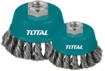 Total Wire cup brush Dia: 75mm, 3"