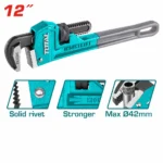 Total Pipe wrench Size:12" (300mm) - Image 2