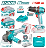 Total Cordless 2 pcs combo kit 66Nm - Image 3