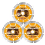 Ingco 3 Pcs dry diamond disc set