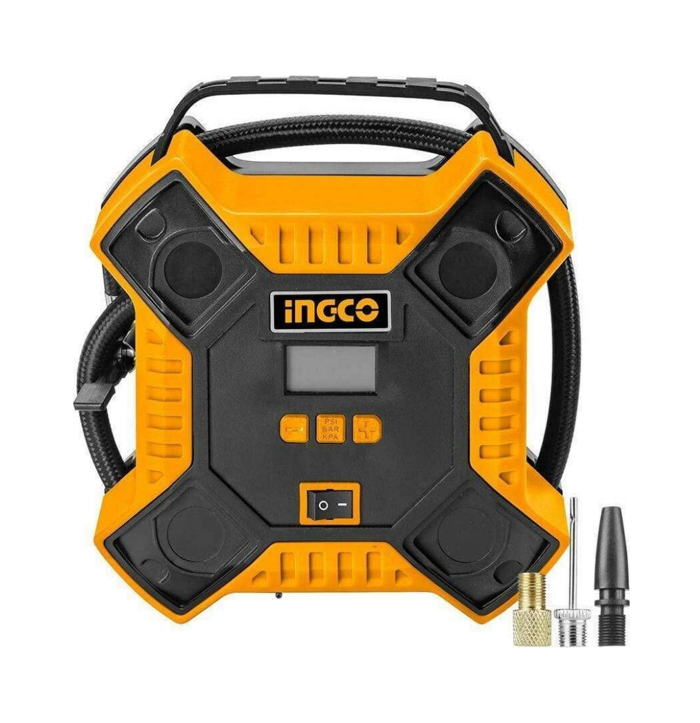 ingco-aac1601-auto-air-compressor.jpg Ingco Auto air compressor 12v 160PSI/11Bar - Image 1