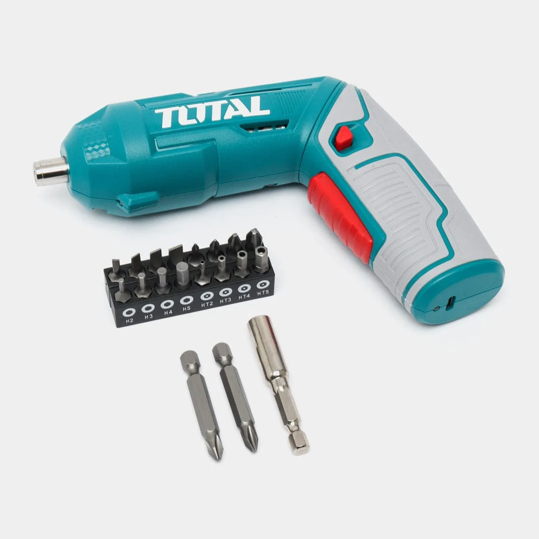 total-total-4v-li-ion-cordless-screwdriver-tsdli0442-powered-screwdriver-33511154122886.webp Total Lithium-Ion cordless screwdriver Voltage: 4V - Image 1